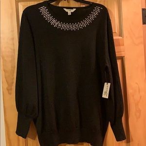 Terra Sky embellished sweater NWT